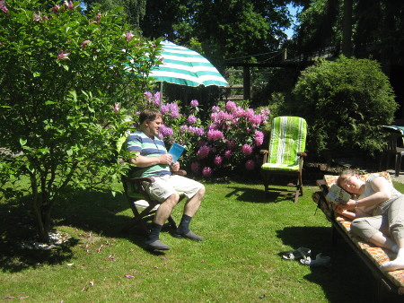Erholen & Relaxen im Heidehof-Garten (Teilansicht)